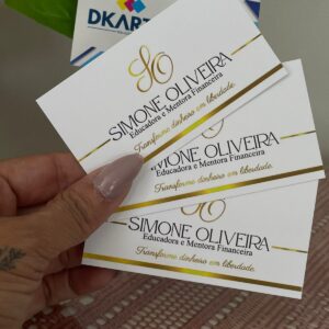 Cartão de Visita 4x4 - Impressão Frente e Verso Verniz Localizado